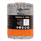 Vidoflex 6, Electric fencing wire - Thick polywire with 6 stainless steel wires - 200m | ST |