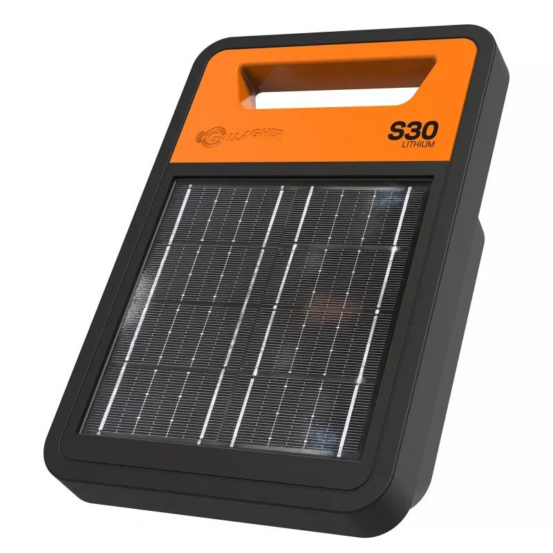 Gallagher S30 Solar Powered Energiser Inc Lithium Battery | ST |