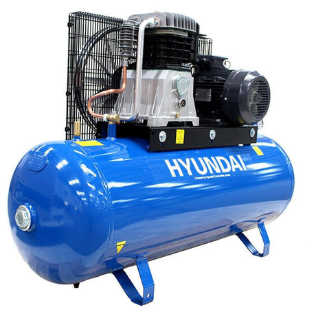  Hyundai 200 Litre Air Compressor, 21CFM/145psi, 3-Phase Twin Cylinder 5.5hp | HY55200-3 