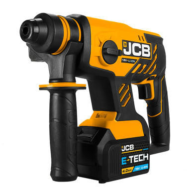JCB 18V Brushless SDS Rotary Hammer Drill with 4.0Ah Lithium-ion battery in W-Boxx 136 Power Tool Case | JCB-18BLRH-4X-W