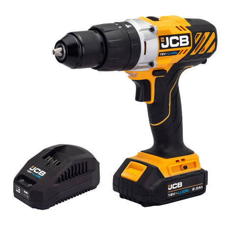 jcb tools JCB 18V COMBI DRILL - JCB 18V Combi Drill 1x 2.0Ah 2.4A Charger | JCB-18CD-2XB