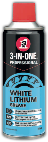 White Lithium Grease - 3-IN-ONE - 400ml Spray Can