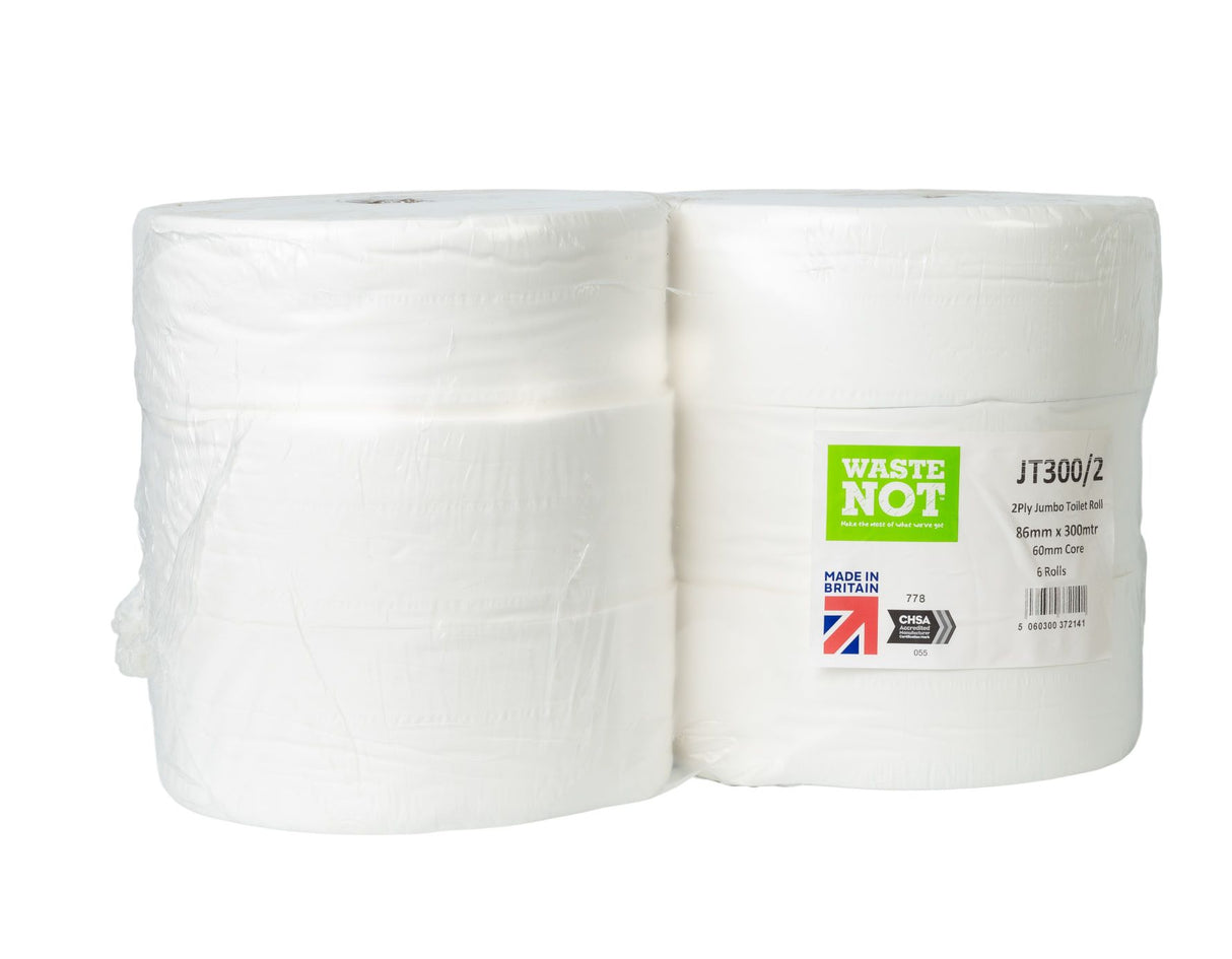 Toilet Tissue | Jumbo Roll (57mm Core) Pack of 6