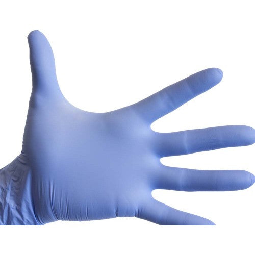 Nitrile Gloves - Box of 100 Blue Powder Free - Size Medium