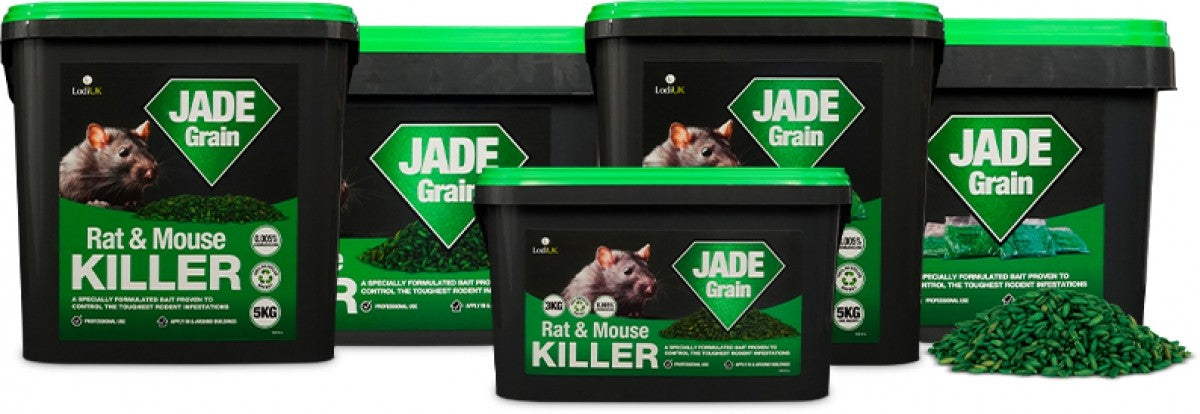 Jade Grain - Bromadiolone - Rat & Mouse Killer - 10kg - Professional Use Only