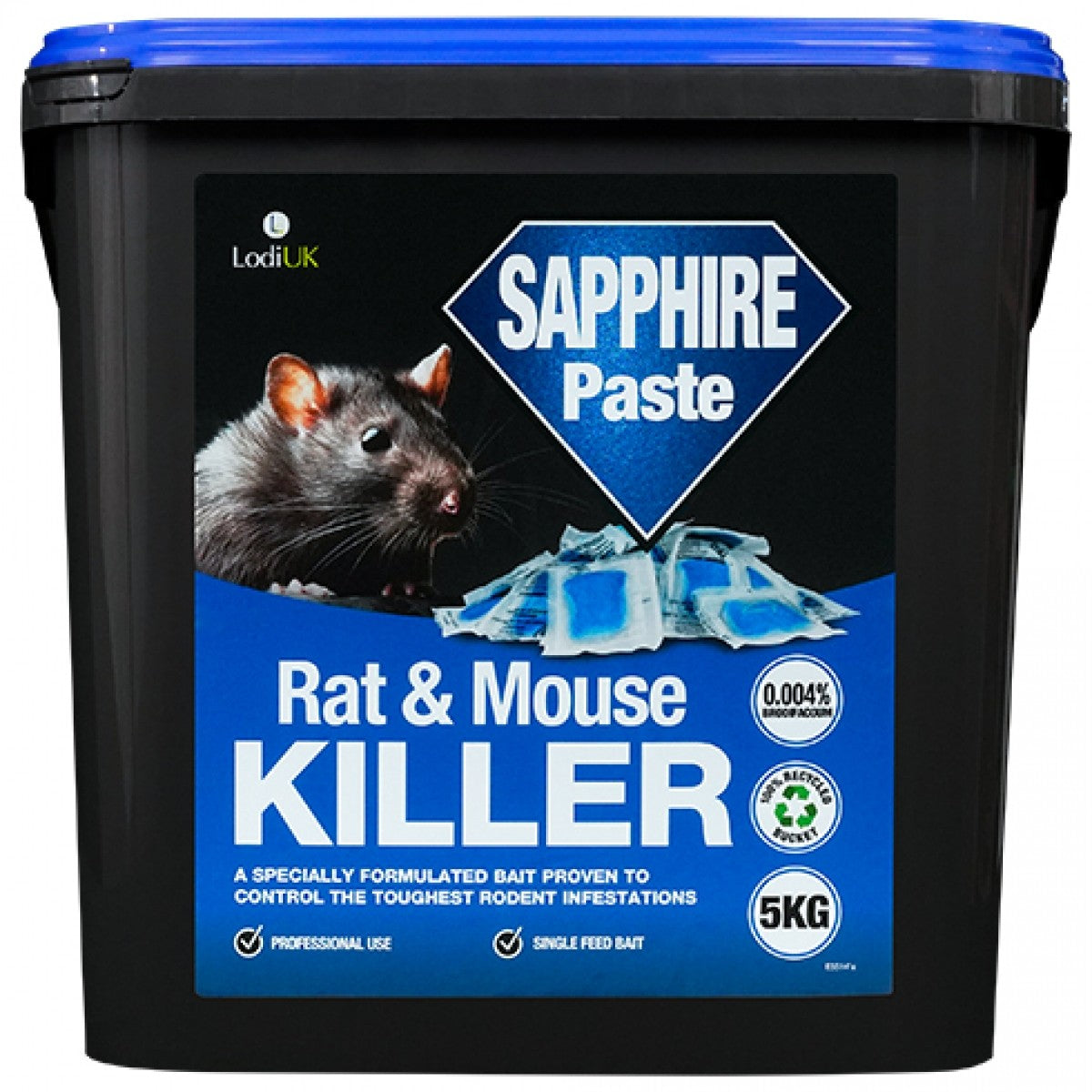 Sapphire Paste - Rat & Mouse Killer - 5kg (500x10gm sachets) Professional Use Only