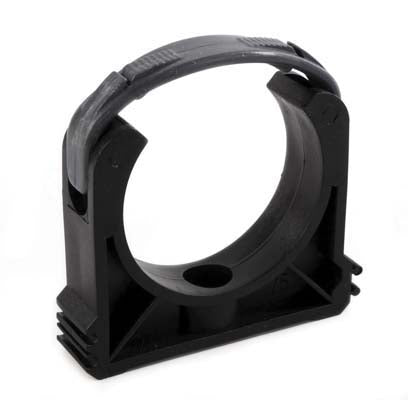 90mm Auger Pipe Fixing Clip, with Strap
