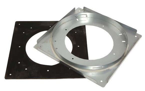 Bulk Hopper Adapter plate with gasket, 450mm ring dia
