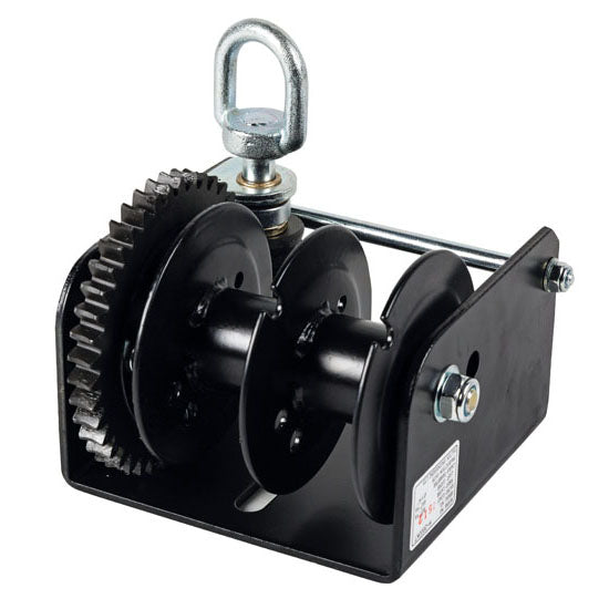 Worm Drive split drum winch, ceiling mounting 900kg