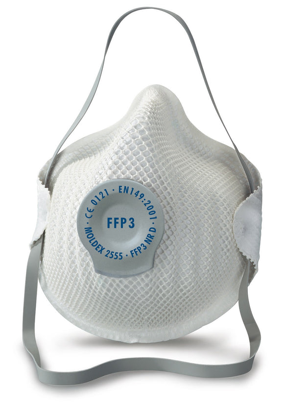 FFP3 - Moldex Particulate Respirator, 2555 Cupped with Valve (20 pack)