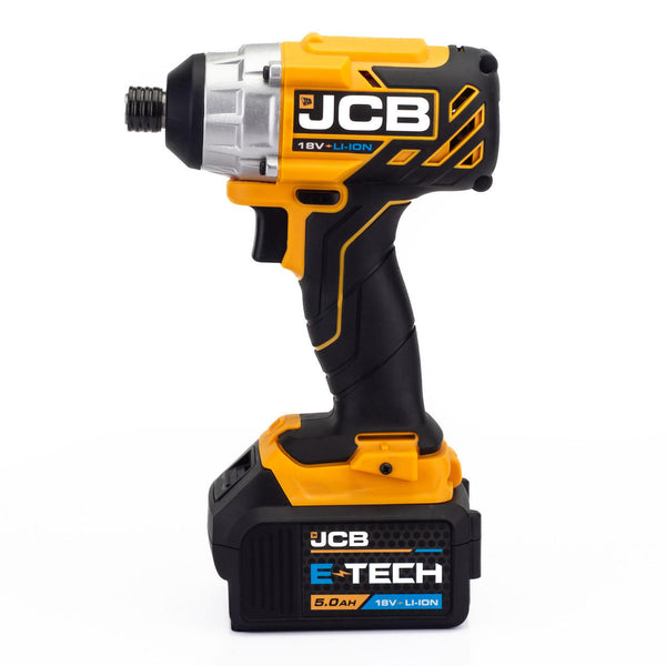JCB 18V BRUSHLESS IMPACT DRIVER, 5AH BATTERY AND CHARGER | 21-18BLID-5X-B