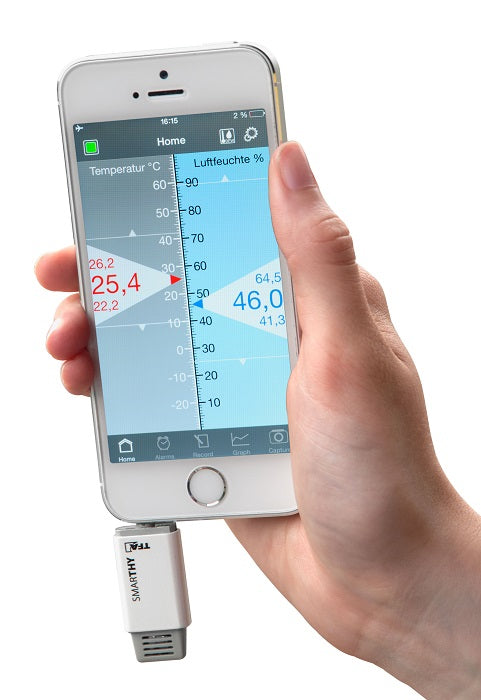 SMARTHY thermo-hygrometer  for smartphones (Only for Android)