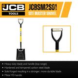 jcb tools JCB Professional Square Mouth Site Master Shovel | JCBSM2S01