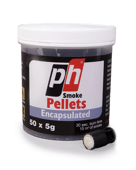 Smoke Pellets - pack of 50, 8g pellet, 60 sec burn time, 24cu.m of smoke