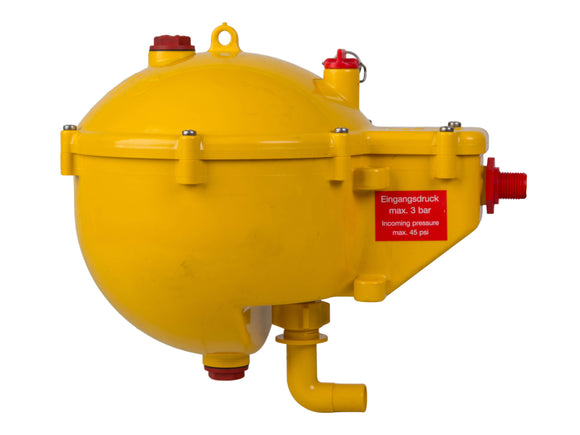 Lubing Round Ball Tank with Flush Mechanism for Multi Tier - TWIN OUTLET