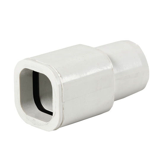 Connector PRV to 22mm Square pipe - O ring  type (White)
