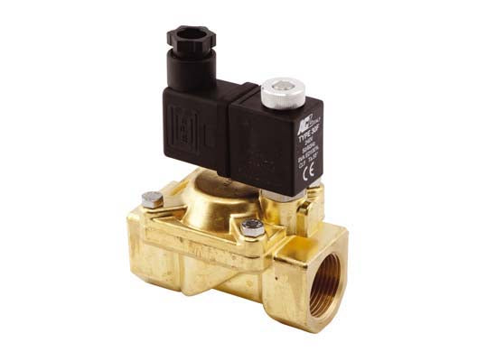 Brass Solenoid Valve - Requires Coil & Connector Block - ¾" Normally Closed