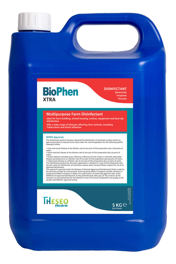 BioPhen Xtra Phenolic Disinfectant - 5lt