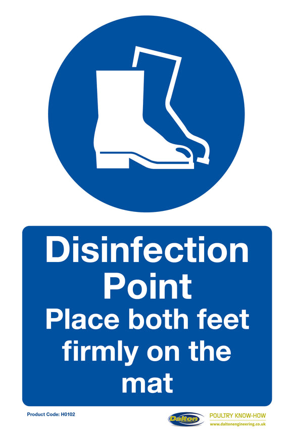 Disinfection Point Sign - 240mm x 360mm