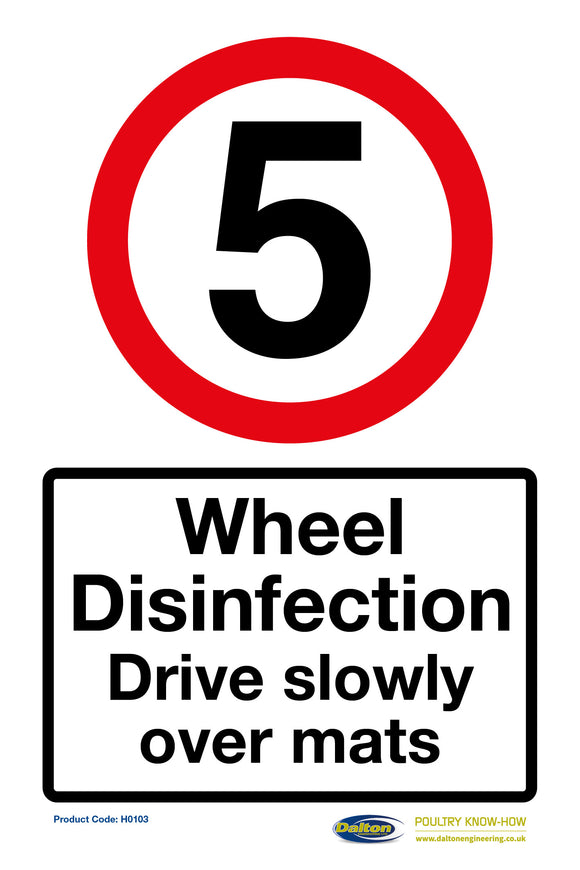 Speed Restriction Sign - 240mm x 360mm