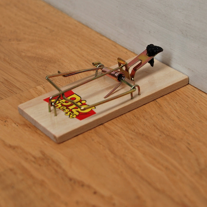 Big Cheese Wooden Mouse Trap - 4 Pack