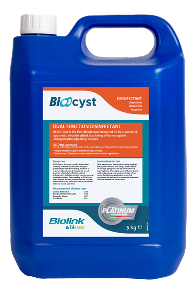 Bi-OO-Cyst Disinfectant and Coccidiosis Control - 5lt