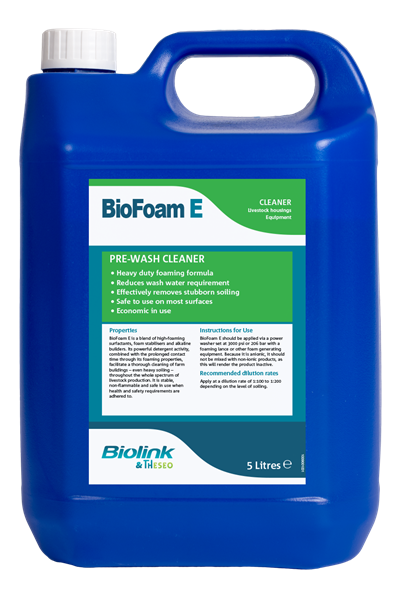 BioFoam E High Foaming Pre-Wash Cleaner 5 litre