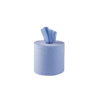 Centre Feed Blue Roll 2 ply 150m x 195mm (60mm Core) Pack of 6