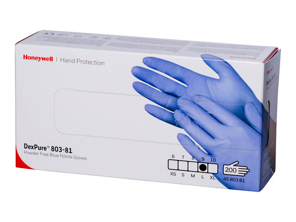 Nitrile Gloves - Disposable - Size Large - Box of 200 - Food Safe