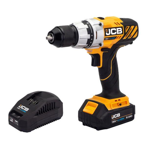 jcb tools JCB 18V Drill Driver 1x2.0Ah 2.4A fast charger | 21-18DD-2XB
