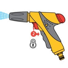Hozelock Jet Spray "Plus" Gun complete with 2185 Connector